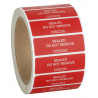 VOID security labels with residue