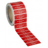 VOID security label with residue on roll to 1,000 pieces