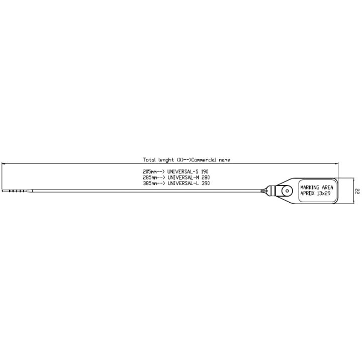 Pull-up seal UNIVERSAL