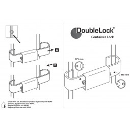 Hochwertiges Containerschloss DoubleLock inkl. Diskusschloss
