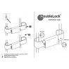 High-quality container lock DoubleLock small RED